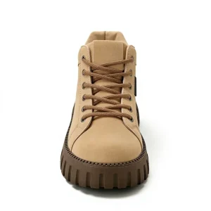 Chunky Platform Women’s Matte PU Martin Boots Wear resistant Lace up Casual Winter Shoes