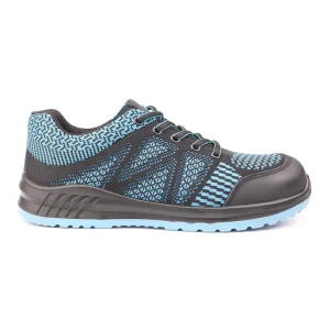 Classic Blue Fly Weave Upper Safety Shoes Steel ToeCap Anti Smashing Work Flat Shoes Women
