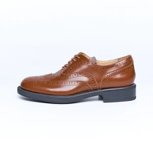 Classic Brown Oxford Brogue Women’s Leather Dress Shoes Formal Business Shoes Breathable and Stylish