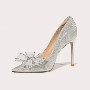 Classic Buckle Strap High Heel Pumps Women’s Wedding Sandals for Bridal Dress