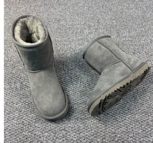 Classic Mid-Calf Snow Boots High-Top Snow Cotton Women’s Fleece-Lined Thickened Warm Unisex Boots