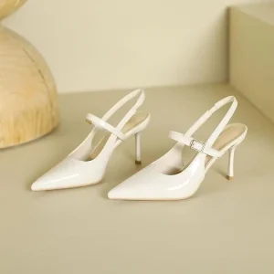 Classic Red High Heels Women’s Pointed Sexy Wedding Shoes Closed Toe Sandals High Quality Temperament