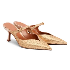 Classic Style Pointy Toe Women Formal 6 cm High Heel Hard Wearing Slip On PU Mules Spring Summer Autumn