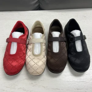 Comfortable Design Flats Adjustable Buckle Women Shoes Comfortable Non Slip Rubber Sole Casual Footwear