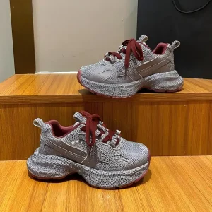 Comfortable Lady Sneakers OEM Outdoor Walking Women Sports Casual Shoes