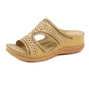 Comfortable Oversized Sandals Oversize Bohemian Style Sandals Women’s Thick Soled Casual Sandals Wearing Slippers