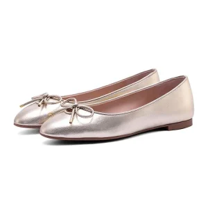 Comfortable Women’s Ballet Flat Shoes Slip-On Light Weight Summer Casual with Bow Custom Logo