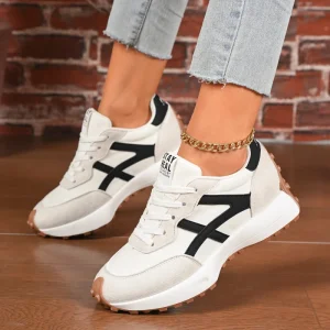 Comfortable Women’s Casual Sneakers Breathable Sporty Walking Shoes Soft Sole Korean Style Daily Outdoor Trainers for Ladies
