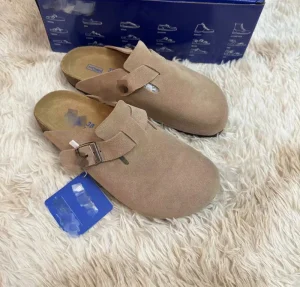 Comfortable for Men’s Suede Casual Mules and Women’s Close Toe Flat Sandals Slip On Closure Fashion Trend