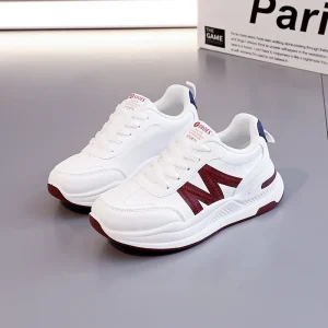 Contrast Classic Design Women’s Retro Platform Sneakers Casual Shoes Breathable Non slip Waterproof Everyday Wear Casual Shoes