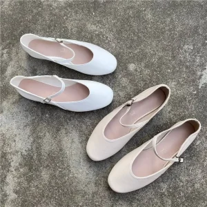 Convenient Slip On Flat Shoes Work Shoes Casual Versatile Women’s Shoes Simple Style Nude Natural Lightweight Nurse Shoes