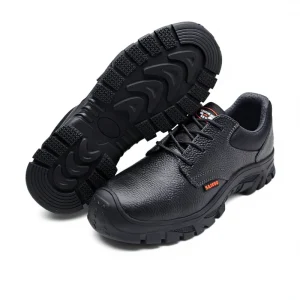 Cowhide Leather Breathable Mesh Lining Rubber Steel Toe Cap Steel Plate Anti Smashing Anti Puncture Anti Slip Safety Shoes