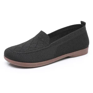Cross-Border Comfortable Slip-On Women’s Flats Spring Shallow Mesh Soft Bottom Lightweight Flat Bottom Lazy Shoes for