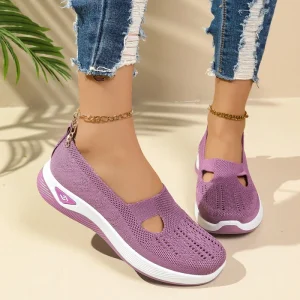 Cross Border Generation Breathable Comfortable Mesh Walking Style Shoes for Plus Size Women Middle Aged Elderly Children Casual