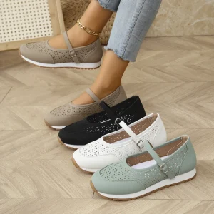Cross Border New Casual Women’s Shoes Large Breathable Casual Thick Bottom Comfortable Lightweight Women’s Sports Shoes