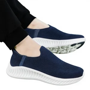 Cross Border Slip Women’s Shoes Walking Shoes Summer for Breathable Lightweight Soft Sole Elderly Shoes Mesh Sneakers Model