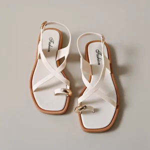 Cross Border Women’s Flat Roman Toe Sandals and Slippers