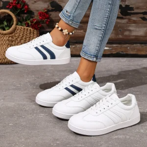 Cross-border Dezhun Flat Women’s Shoes Versatile Soft Fashionable Popular Online Casual Sporty Sneakers for Women