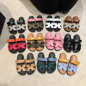 Cross border In stock Summer New Large Size Women’s Velcro Foreign Trade European and American Color Blocked Open Toe