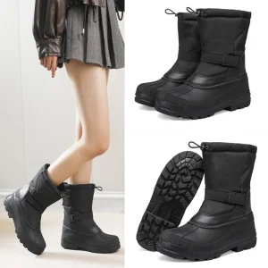 Cross border Mid calf Dirt resistant Non slip Shell Boots Duck hunting Covers Snow Waterproof Warm Winter Full Size Range Women