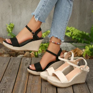 Cross-border New Style Platform Women’s Sandals Suitable for All Occasions From Europe and America Wedge Heel Women’s Shoes