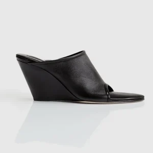 Custom Comfortable High heeled Mules for Women with French square Head and Open Back