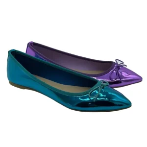 Custom Fashion Lightweight Pointed Toe PU Women Ballet Flats Slip-On Casual Shoes Summer Spring