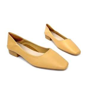 Custom High Quality Square Formal Loafers Korean for Women Leather Femmes Mules Soft Comfortable Flats Shoes Ladies