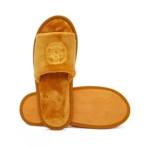 Custom Logo Unique Style Soft High Quality Velvet Velour Hotel Disposable Slipper