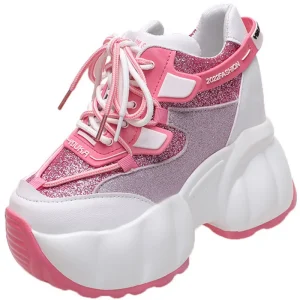 Custom Logo Women’s Platform Vulcanized Shoes Women Fashion Sneakers