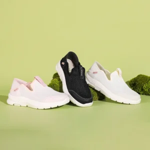 Custom Logo Women’s Sneakers New Arrival Round Toe Breathable Walking Shoes Soft Comfortable Casual Loafers in Summer Styles