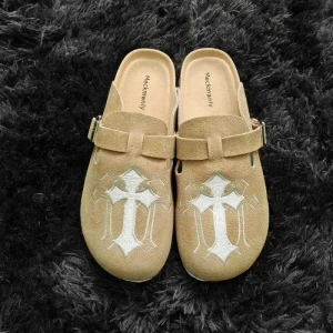 Custom Men’s Lacquered Platform Shoes Men’s and Women’s Summer New Loafers Slippers