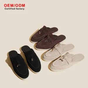 Custom Retro Fashion Trend Comfort Soft Cattle Suede Deer Suede Leather Upper Lined Slip On Men’s Women’s Loafers Spring Summer