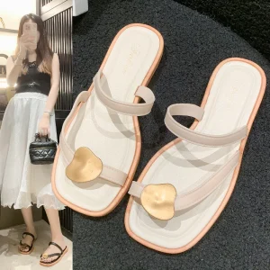 Custom Summer Sandals Open Toe Flat Sandals Soft Sole Fashion Ladies Shoes Casual Outdoor Women’s Slippers