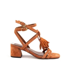 Custom Summer Women’s Strappy Open Toe Tassel Ankle Sandal Shoes High Chunky Heels Button Breathable Large Size