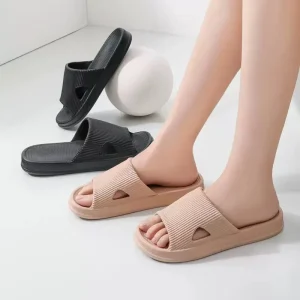 Custom Summer Women’s Thick Soled Indoor and Outdoor Shoes Silent Non-slip EVA Slippers Men Woman House Slippers