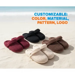 Custom Winter Women’s Fur Clog for Light Weight Round Toe Soft Sole Anti Slip Mule Clogs