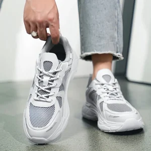 Custom Women Lightweight Plus Size36-48 Fashion Sport Sneakers Blank Mesh Walking Running Shoes for Men