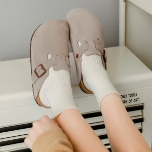 Custom Women’s Bukenstocks Suede Clogs Leather Mules Arch Support Potato Shoes with Comfort Cork Clogs Shoes