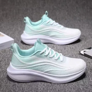 Custom Women’s Casual Running Shoes Fashion Trendy Autumn Outdoor Anti-slip Breathable Mesh Lining Walking Training Sneakers