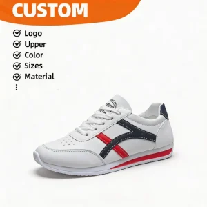 Custom Women’s Casual Sneakers Comfortable Breathable Non slip Durable Easy clean Cushioning Lace up Outdoor Walking Shoes