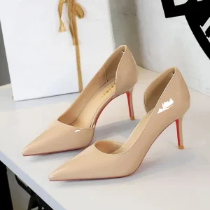 Custom Women’s Classic Pointed Toe High Heels Pumps Wedding Dress Office Shoes