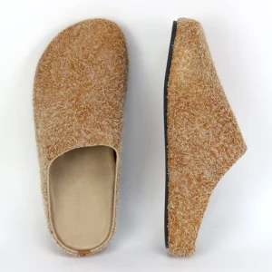 Custom Women’s Luxury Loafers Slip-on Brushed Suede Mule Platform Sandal Slippers Factory
