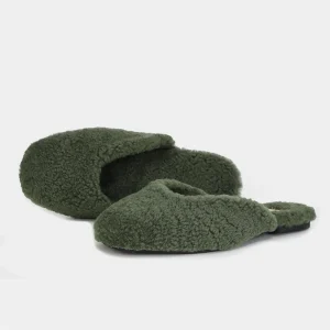 Custom Women’s Slip-On Scuff Fuzzy Fluffy Sheepskin Shearling Wool Fur Slipper Mule Slippers