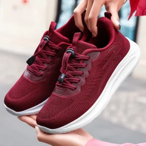 Custom Women’s Sneakers New Style Soft Sole Breathable Flat Open Shoes Skateboarding Casual Shoes at Low Price