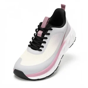 Custom Women’s Wide Running Shoes Breathable Lightweight Lace-up Sneakers Comfortable Walking Jogging Light Purple