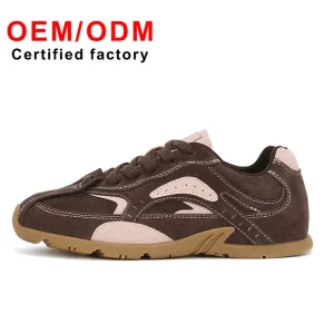 Customizable Genuine Leather Women’s Sporty Retro Flat Walking Shoes Casual Shoes