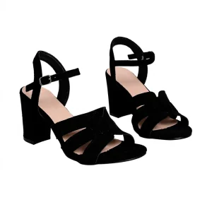 Customizable Wedding Sandals for Women Sexy Winter Anti Slip Block Heel Cutouts
