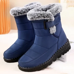 Customizable Winter Women’s Mid Calf Boots Large Size Warm Cotton Waterproof New Design Winter Sneakers