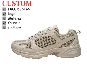 Customizable Women’s American Retro Fashion Sneakers Breathable Mesh Comfortable and Versatile Dad Shoes